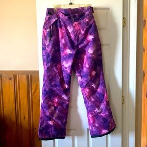 Purple tye dye snow pants size XL